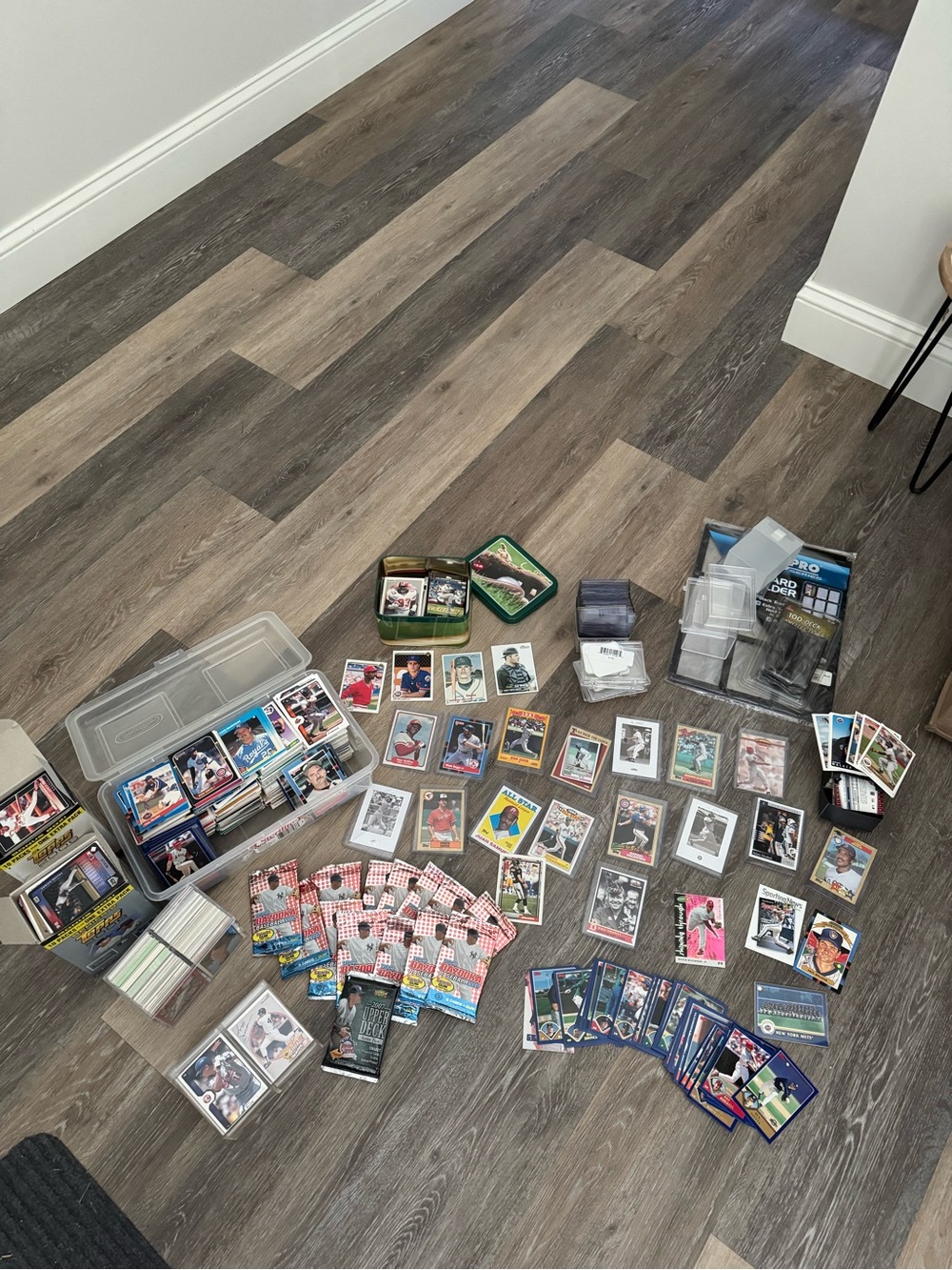 Vintage Assorted Sports Trading Card Collection -